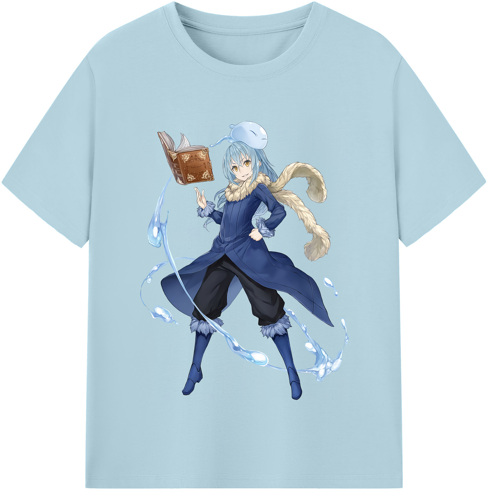 （画像用） 転スラ Regarding Reincarnated to Slime 綿100％半袖Tシャツ（フロントプリント）